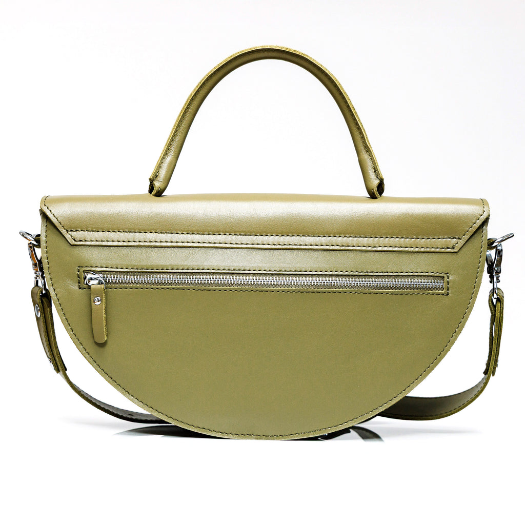 "Blind Muse" – Hand-Painted Leather Bag