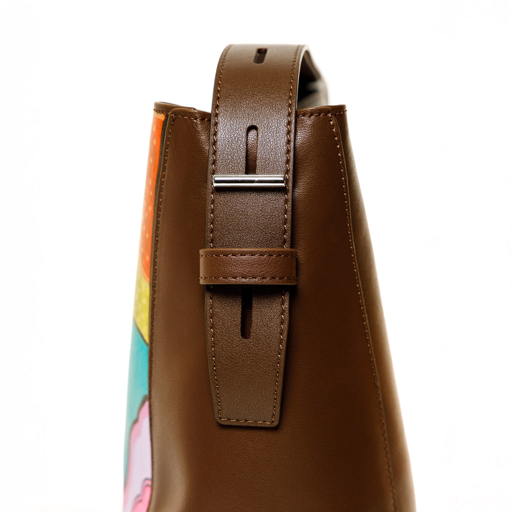 "Inner Colorus" – Hand-Painted Leather Bag