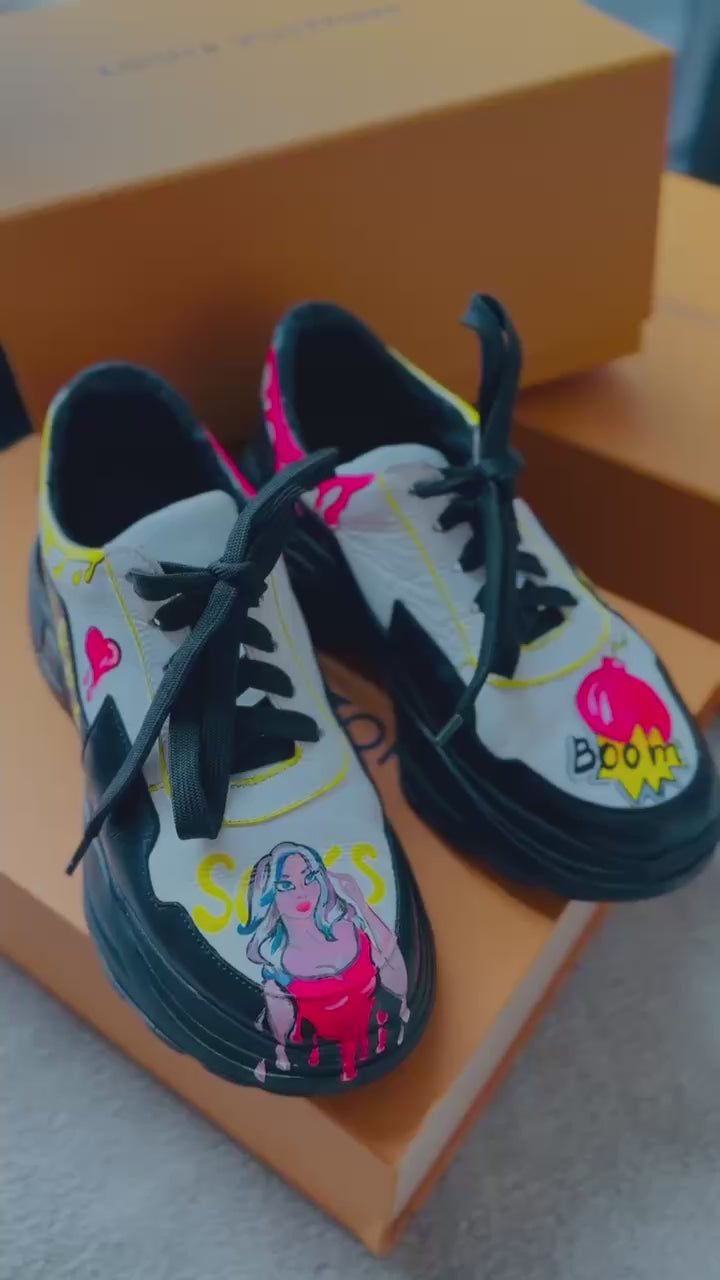 Custom sneakers movement and details video